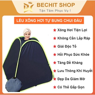 Lều Xông Hơi Chui Đầu Tự Bung Liều Xông Vải Dày Không Thấm Nước - Xông Hơ Sau Sinh - Lều Xông Giải Cảm