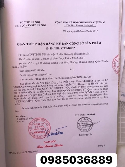 Sữa Hospcare 800g dinh dưỡng cao năng lượng