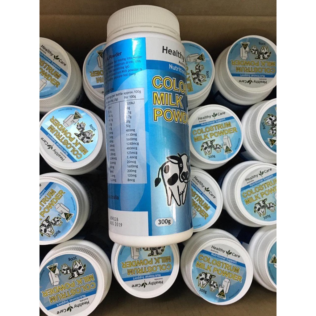 Sữa bò non Healthy Care Colostrum Milk Powder 300g của Úc