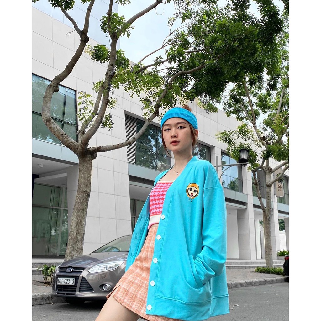 [deal] ÁO CARDIGAN XANH CHẤT LIỆU ÁO KHOÁC NỈ HOODIE DÁNG RỘNG CÚC CÀI HOT 2021 | BigBuy360 - bigbuy360.vn