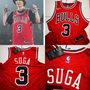 12.12 Ảnh thật Áo Bóng Rổ Chicago Bulls Jersey BTS