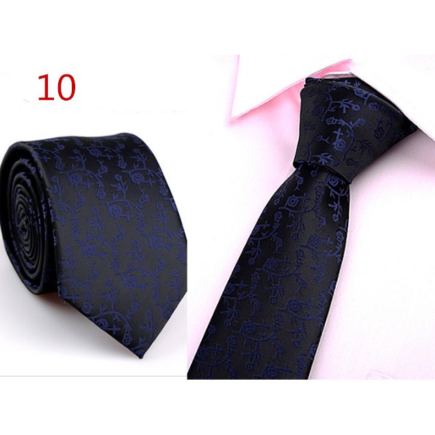 Cà vạt thời trang họa tiết hoa cá tính thanh lịch dành cho nam 6cm