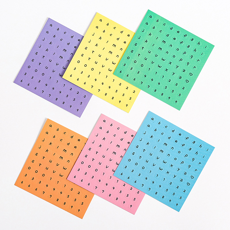 Flowertree Sticker Miếng Dán Hình Chữ Cái / Số Đếm Dùng Trang Trí Sổ Nhật Ký