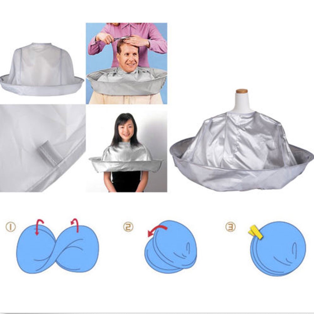 Áo choàng cắt tóc thoáng khí có thể gấp gọn Y2B3 V7Z8