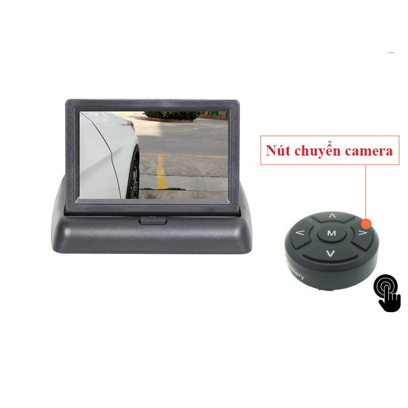 Camera 360 ÔTÔ 4 Mắt Cam, Màn Hình 4.3inch HD siêu nét, đèn LED đi đêm, cam trái, cam phải, cam trước, cam sau, BH 1 năm | BigBuy360 - bigbuy360.vn