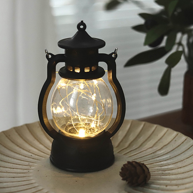 Đèn ngủ bóng led phong cách retro dùng pin tiện dụng