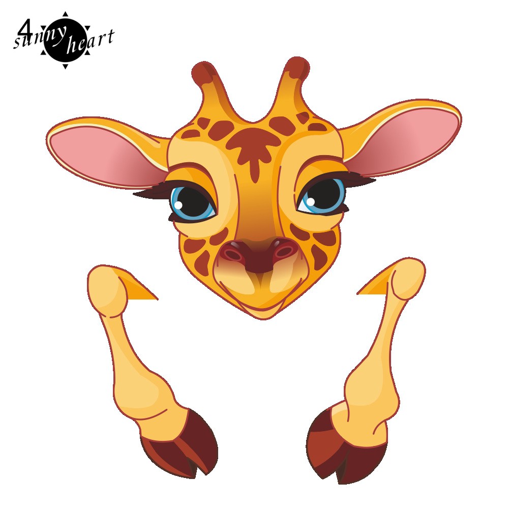 Miếng dán tường hình động vật , dễ thương