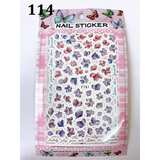 Stick dán móng tay, Sticker hoa Nail stick trang trí móng