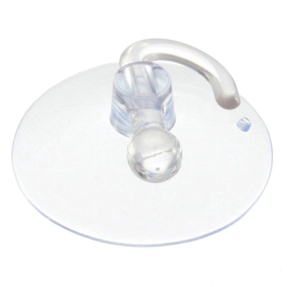 Móc treo đồ có giác hút mạnh gắn tường bằng nhựa trong suốt dùng được cho mọi bề mặt