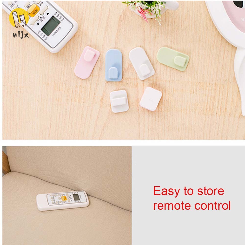 Set 2 móc gắn remote điều khiển TV / máy lạnh / chìa khóa treo tường đa năng