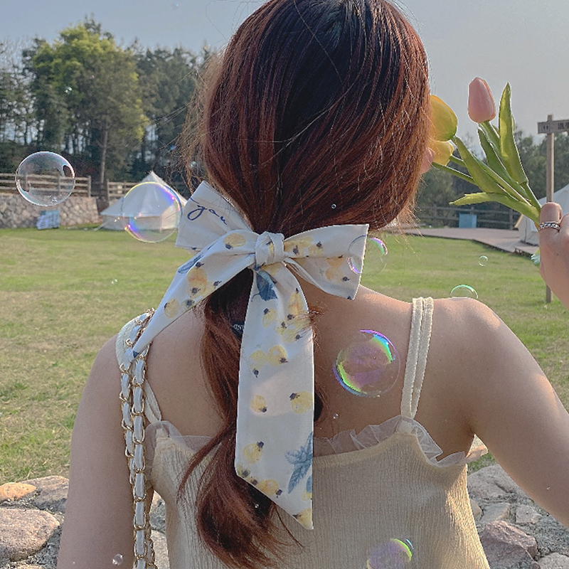 Fashion Silk Ribbon Bow Headband Hair Tie For Women