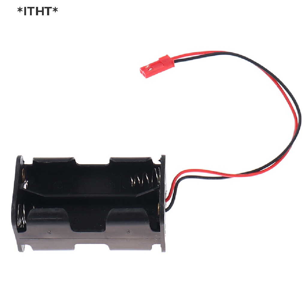 Hộp Đựng Pin RC 4 x AA Kèm Phích Cắm Futaba Siêu Bền Tiện Dụng Cho Xe Hơi / Tàu Thuyền