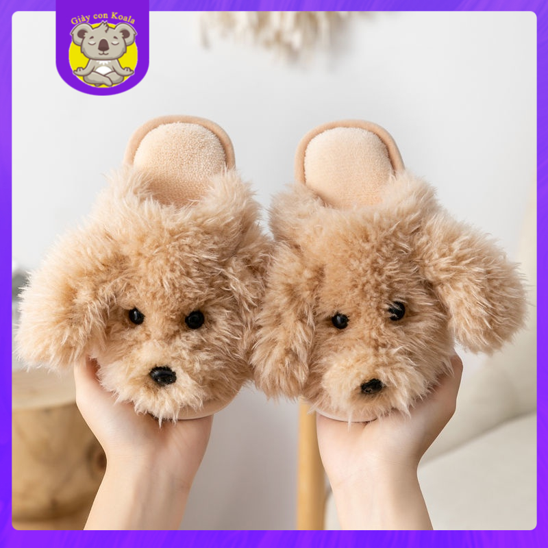 Dép Bông Đi Trong Nhà Hình Hoạt Hình Xinh Xắn Cho BéDép Đi Trong Nhà Phối Lông Xinh Xắn Theo Phong Cách Mùa Đông Dành Cho Bé