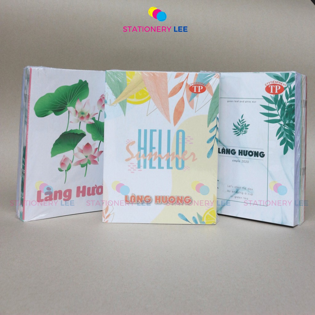 Tập Vở học Sinh Làng Hương - Tiến Phát 96 Trang ĐL 52gsm (lốc 10 quyển)