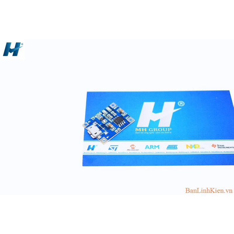 Mạch Sạc Pin TP4056 1A MicroUSB Chế Độ Tự Ngắt Khi Pin Đầy
