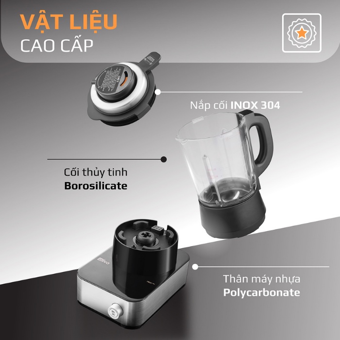 Máy làm sữa hạt OLIVO CB22 PRO Mỹ 1.75L Độ Ồn Thấp - Mâm nhiệt gốm chống kê - 14 chức năng - BH 2 năm - Befoyo