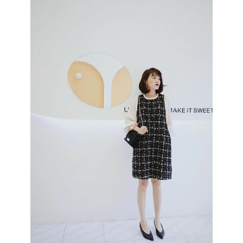 bán sỉ lẻ váy dạ pha tay be cho nữ