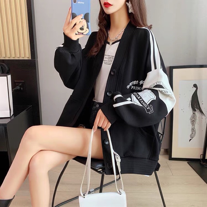 Áo Cardigan In Chữ Brcon Phong Cách Hàn Quốc Hot Trend [New Unisex]
