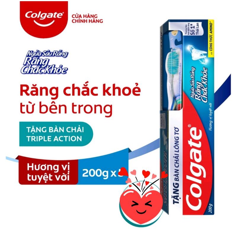 Kem đánh răng Colgate ngừa sâu răng 200gr (kèm bàn chải)