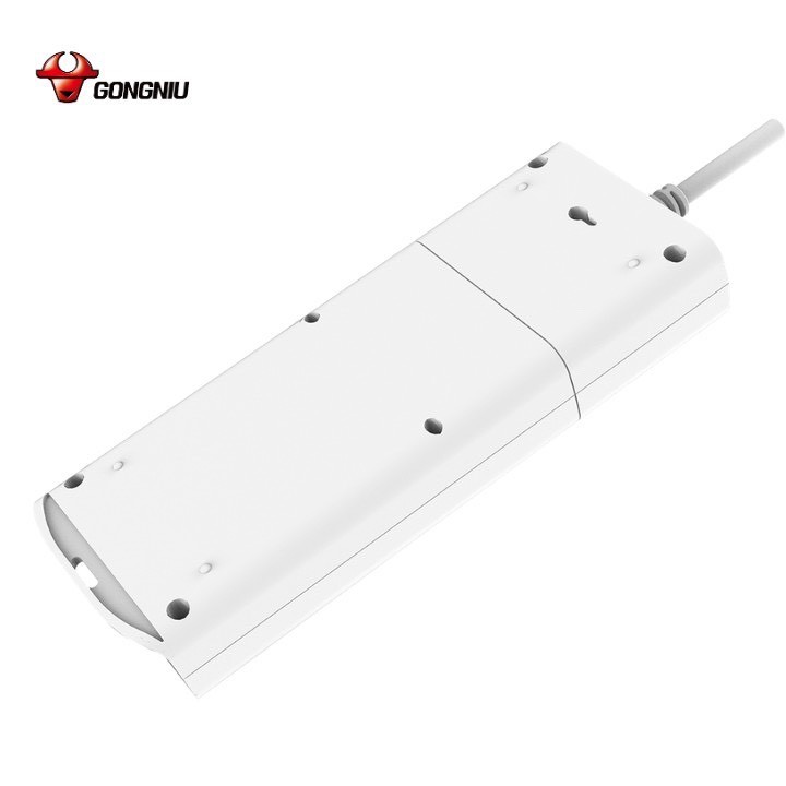 Ổ cắm điện hãng GongNiu Bull 6 ổ 1 công tắc Công suất 2500W 10A Dây nối dài 3 Mét