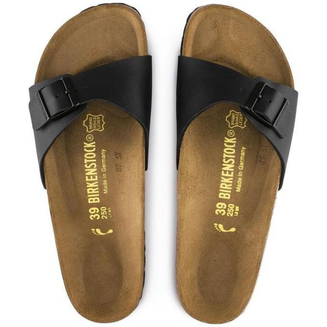 Dép Quai Ngang Nữ Birkenstock Madrid Bck040793 Màu Đen Nhám