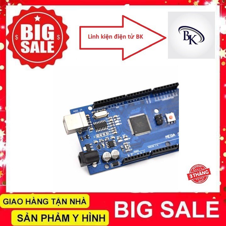 Kit Arduino Mega2560 - CH340 Thế Hệ 3 Tặng Cáp Kết Nối (BH 03 Tháng)