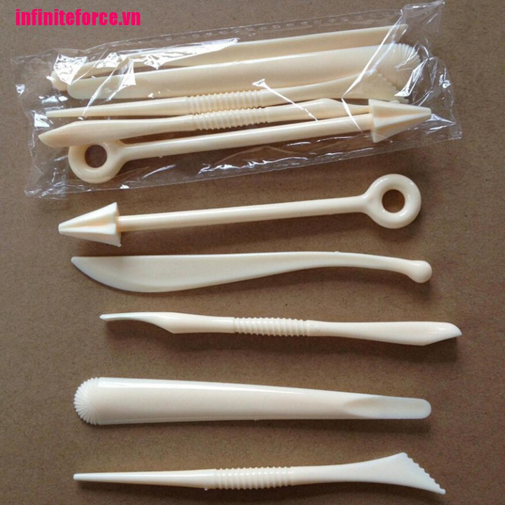 1 Bộ 5 Dụng Cụ Tạo Hình Đất Sét Bằng Nhựa Polymer