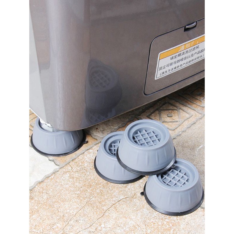 ĐẾ ĐỆM CAO SU KÊ CHÂN CHỐNG RUNG ĐA NĂNG CHO MÁY GIẶT TỦ LẠNH - 4 ĐẾ ĐỆM CAO SU 88295 SHOP BUÔN 88