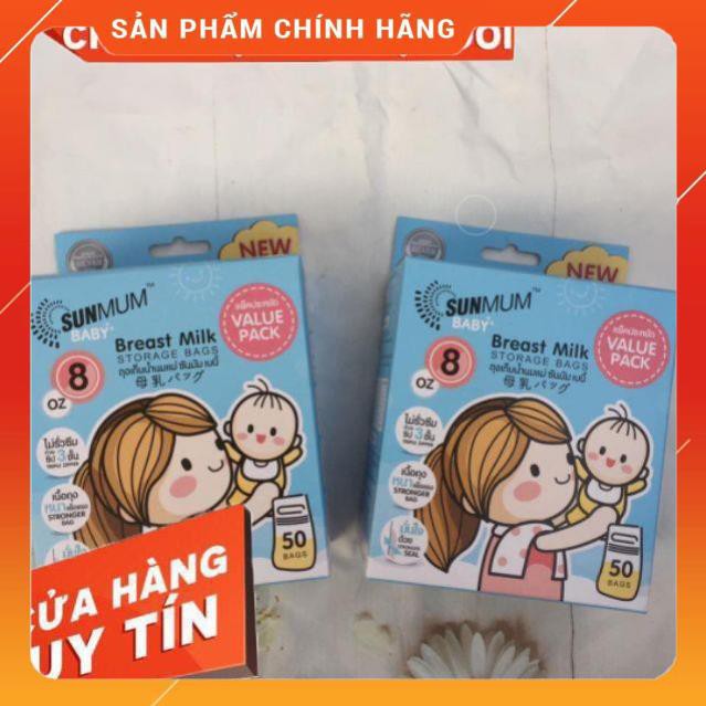 Túi trữ sữa SunMum Thái Lan 50pcs (Mẫu mới)