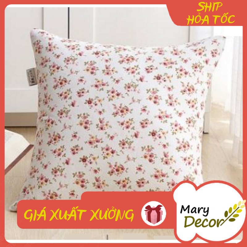 Gối tựa sofa Mary Decor - họa tiết Hoa nhí vàng hồng nhạt G-A08
