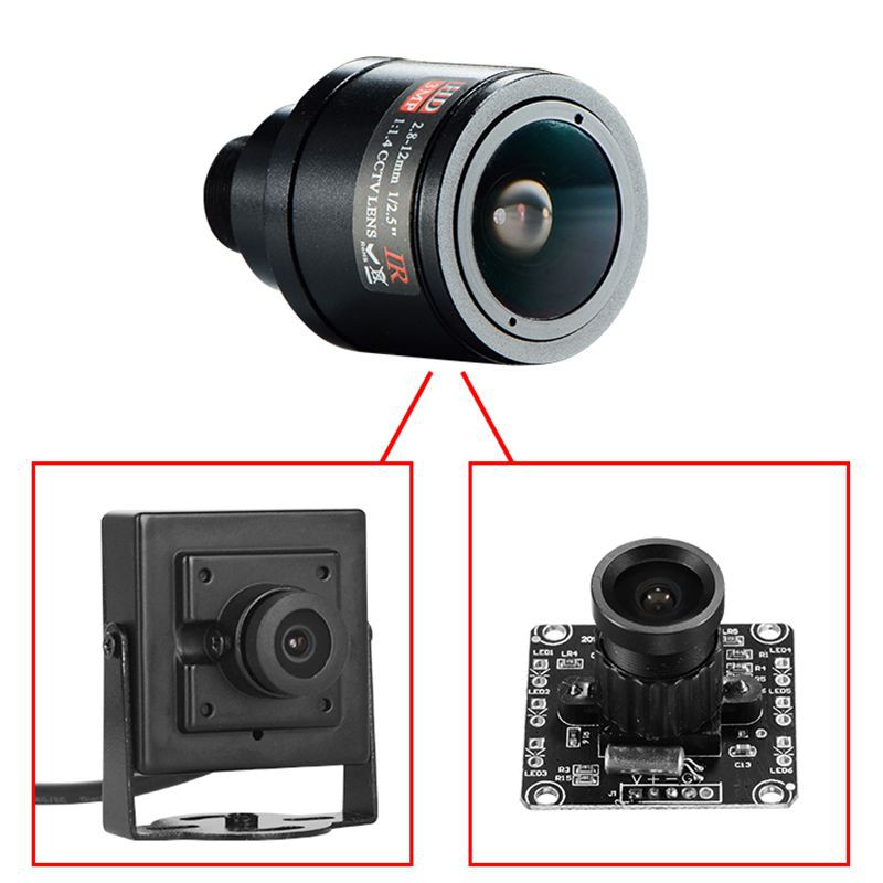 Ống kính 3.0mp M12 2.8-12MM nhiều cỡ cho CCTV
