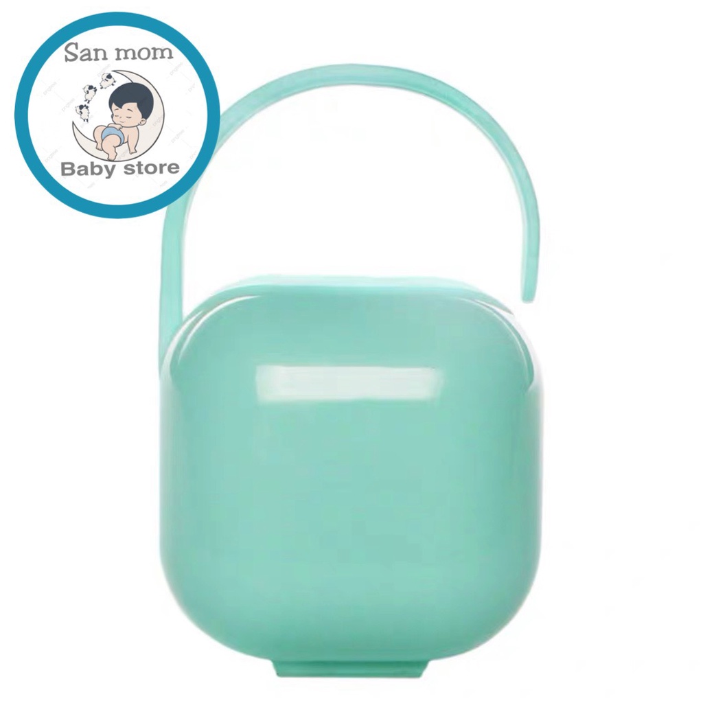Hộp Đựng Ti Giả Cho Bé, Avent Ultra Air, Bibs, Pigeon, Có Móc Treo Giúp Gắn Lên Xe Đẩy Hoặc Móc Vào Balo
