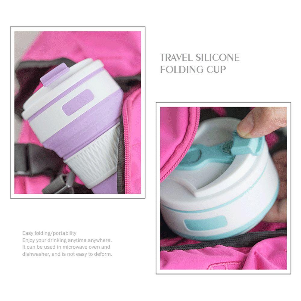 Cốc Nước Silicone 24 350ML Có Thể Gấp Gọn Tiện Dụng Mang Theo Du Lịch Cắm Trại