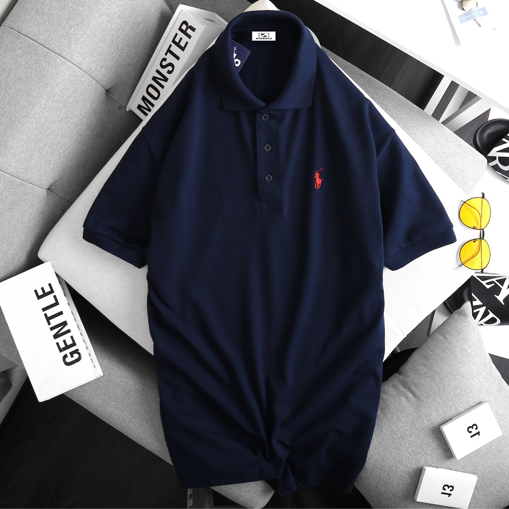 [bigsize < 130kg] Áo thun nam nam bigize tay ngắn có cổ | BigBuy360 - bigbuy360.vn