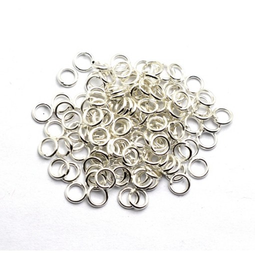 Combo 50 khoen tròn 5-8mm trắng