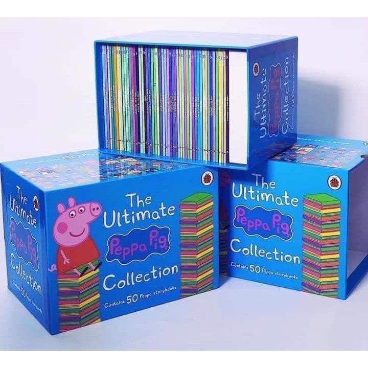 Bộ nhập Peppa Pig Xanh, Vàng - 50c hộp đẹp, có file nghe.