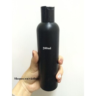 Chai nhựa đen press 250ml