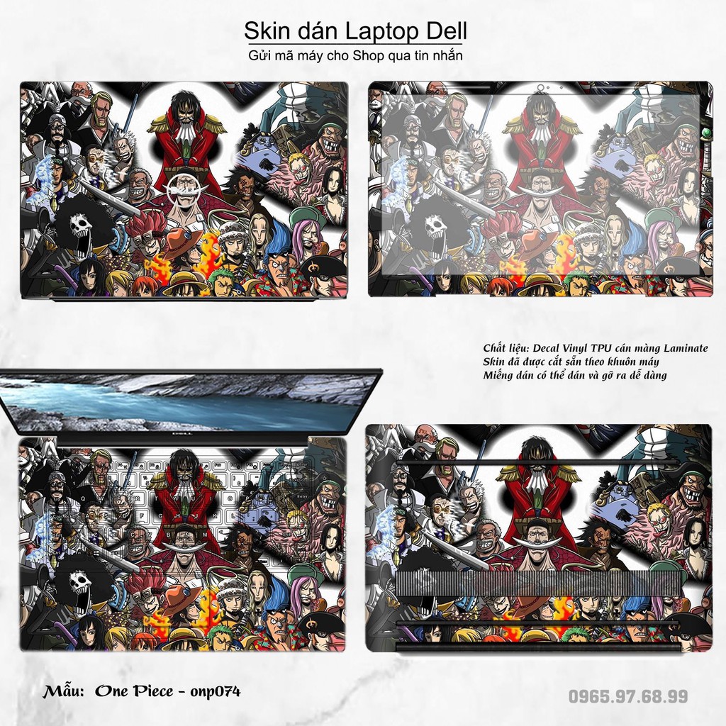 Skin dán Laptop Dell in hình One Piece nhiều mẫu 5 (inbox mã máy cho Shop)