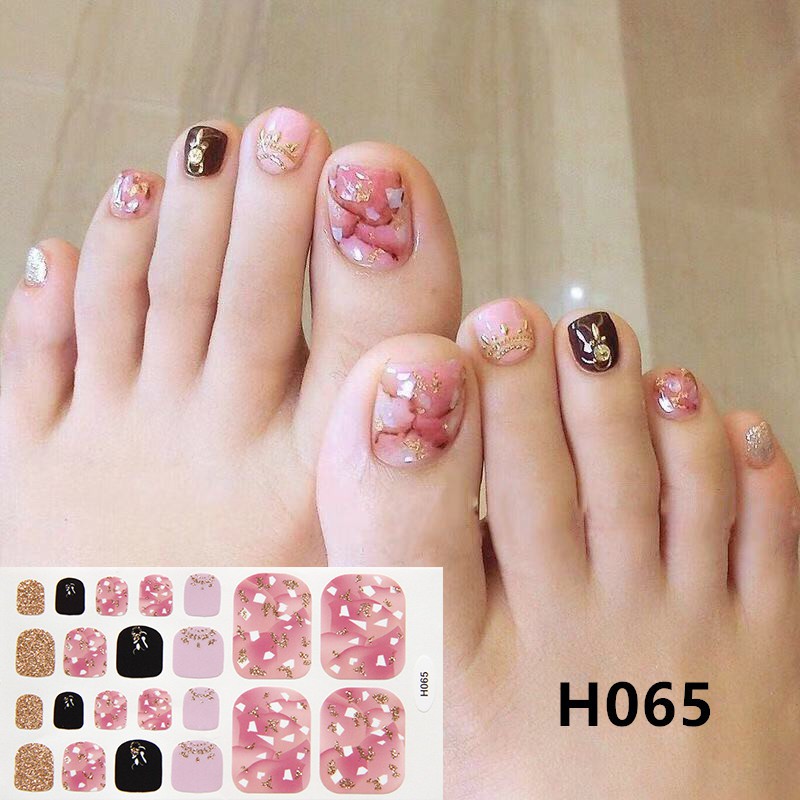 Bộ 22 Miếng Dán Móng Chân Sticker Nails - Chống Nước