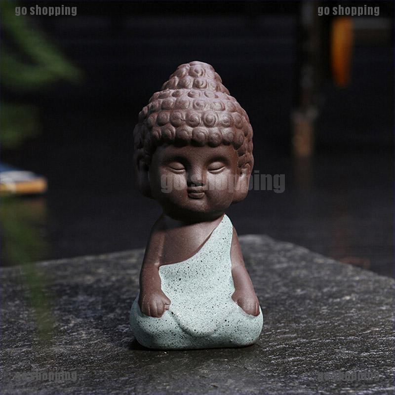 {go shopping}Cute mini buddha statue monk figurine tathagata India Yoga Mandala Sculptures,