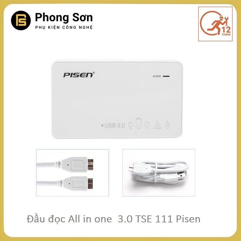  Đầu đọc thẻ 3.0 Pisen All in one TS E111 USB 3.0