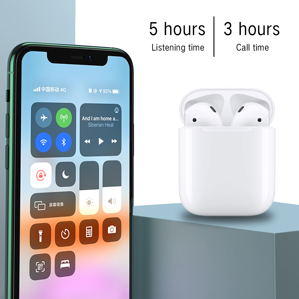 FREE - Apple AirPod 2nd Wireless Bluetooth Earphone with Built-in Microphone Water-proof Multi-functional Sports Earbuds
