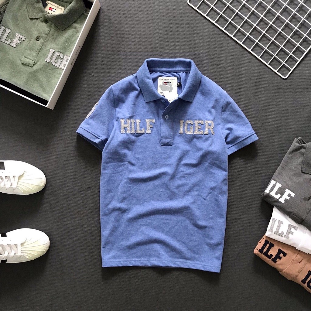 Áo Polo nam phối cổ bẻ TOM vải cá sấu Cotton xuất xịn,chuẩn form trẻ trung, thanh lịch | BigBuy360 - bigbuy360.vn