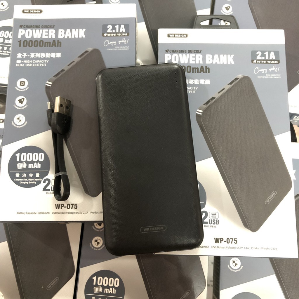 Pin Sạc Dự Phòng 10000 mah WK Design WP-075 Chính Hãng