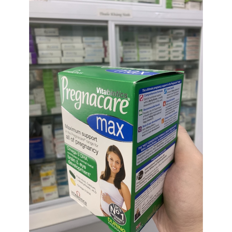 Vitamin Tổng Hợp Bầu của Anh Pregnacare Max 84v và Pregnacare Sau sinh