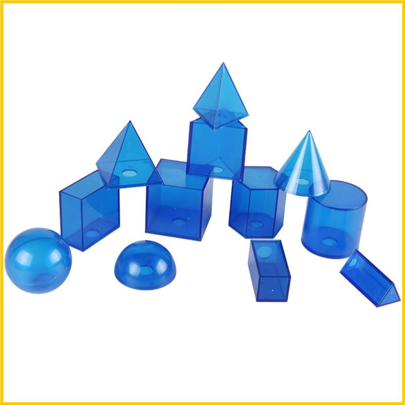 Set 12 Khối Lập Phương Hình Nón Đồ Chơi Cho Bé