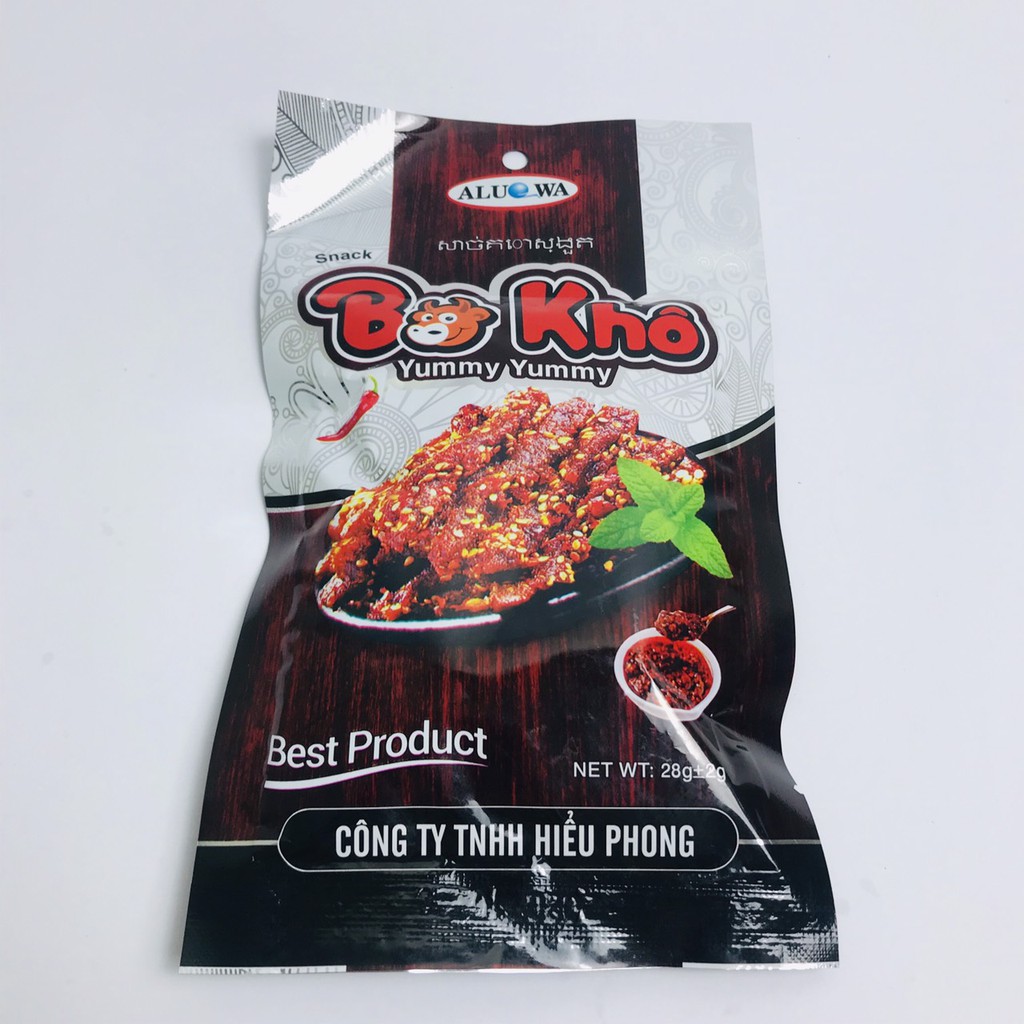 [Mã 157FMCGSALE giảm 8% đơn 500K] Bò khô Yummy 100g đồ ăn vặt siêu ngon - đồ ăn vặt Hà My