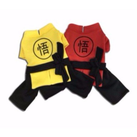 QUẦN ÁO CHÓ MÈO THÚ CƯNG KUNGFU ĐƯỢC CHỌN MÀU KHÔNG XÙ CO GIÃN Y HÌNH CHẤT TỐT LOẠI 1