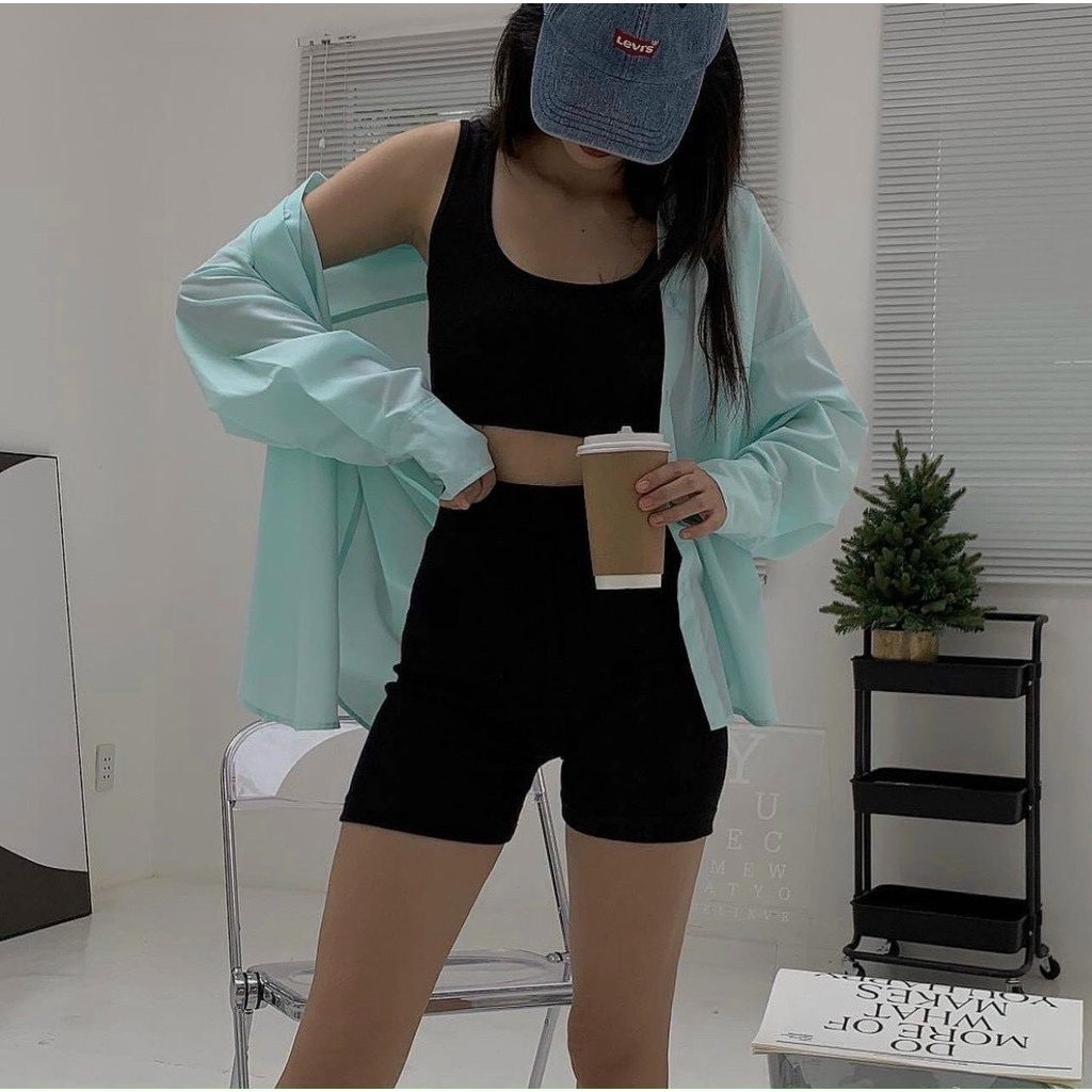 SƠ MI MÀU NỔI - HOT TREND - FREESIZE