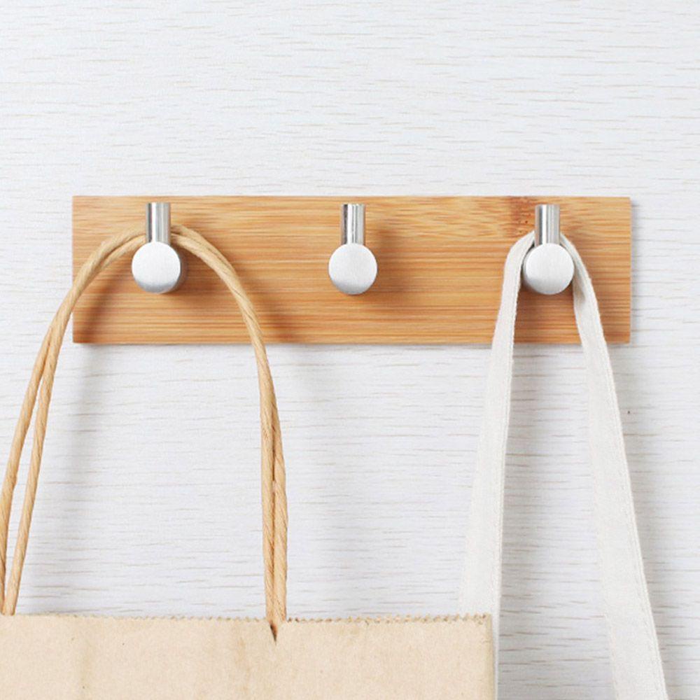 Móc Treo Đồ Dán Tường Bằng Gỗ Phong Cách Vintage